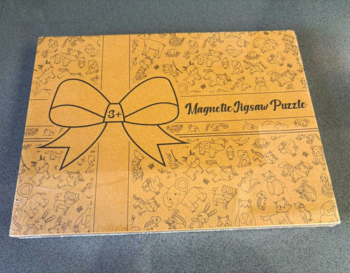 Magnetic wooden animals jigsaw - animals,