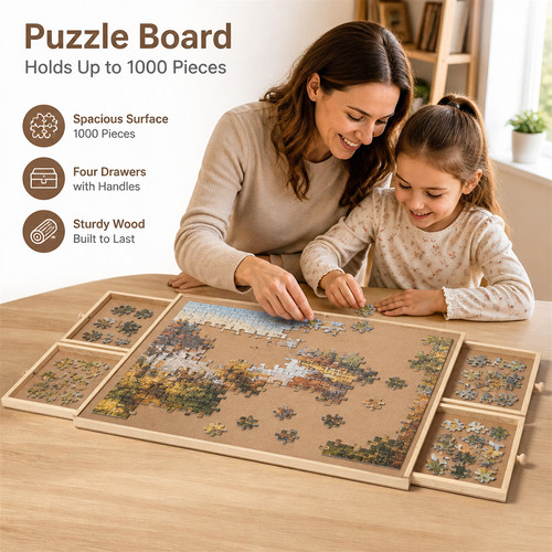 1000pcs wooden jigsaw puzzle - wooden,