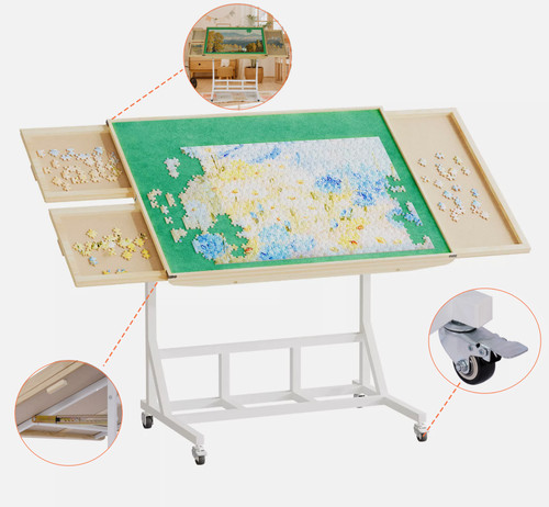 Portable jigsaw puzzle table - portable,