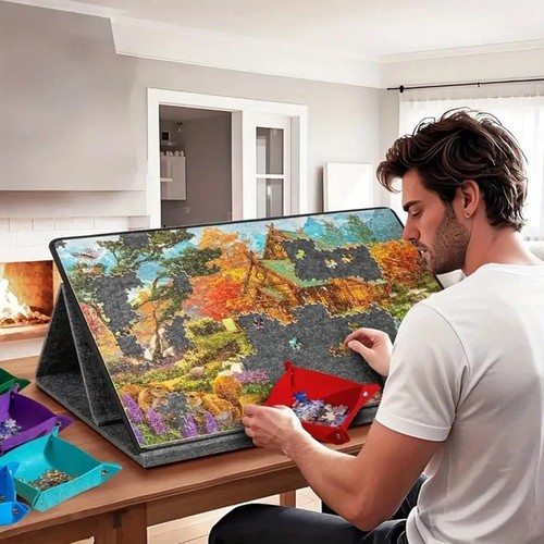 1000pcs puzzle board 6 - puzzle, w/6