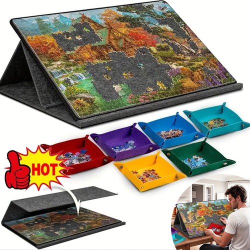Portable puzzle board - portable,