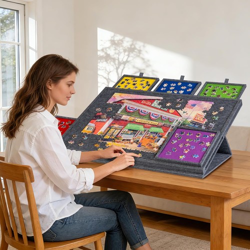 1000pcs tilting puzzle board - tilting,
