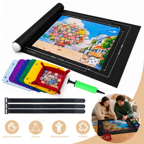 Jigsaw puzzle roll - up, rolling